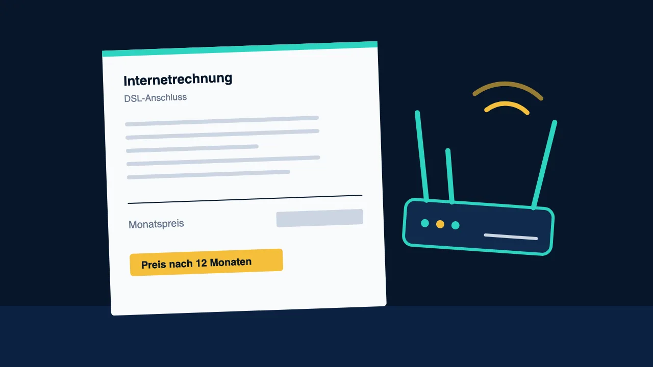 Illustration zum Vergleich DSL