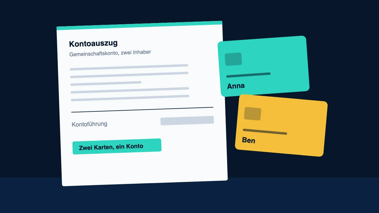 Illustration zum Vergleich Gemeinschaftskonto