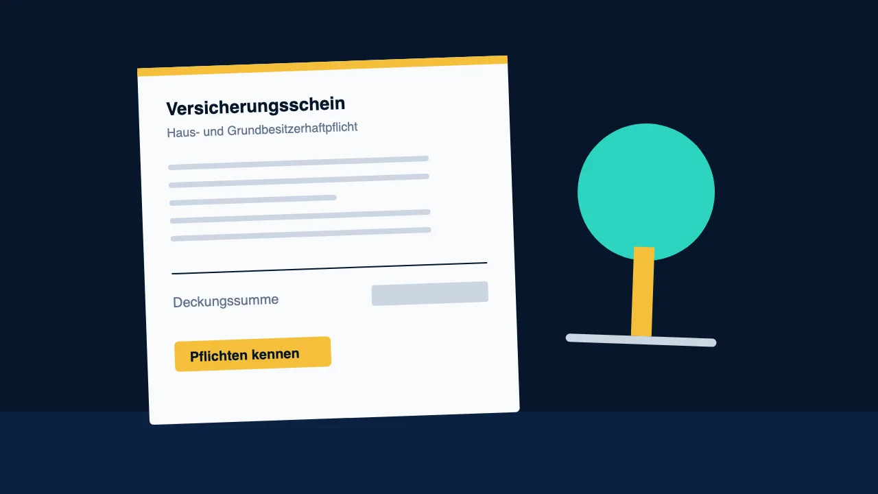 Illustration zum Vergleich Haus- und Grundbesitzerhaftpflicht
