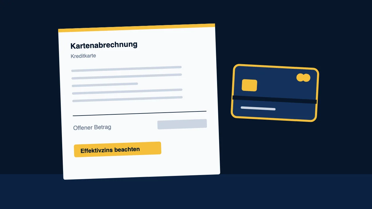 Illustration zum Vergleich Kreditkarte