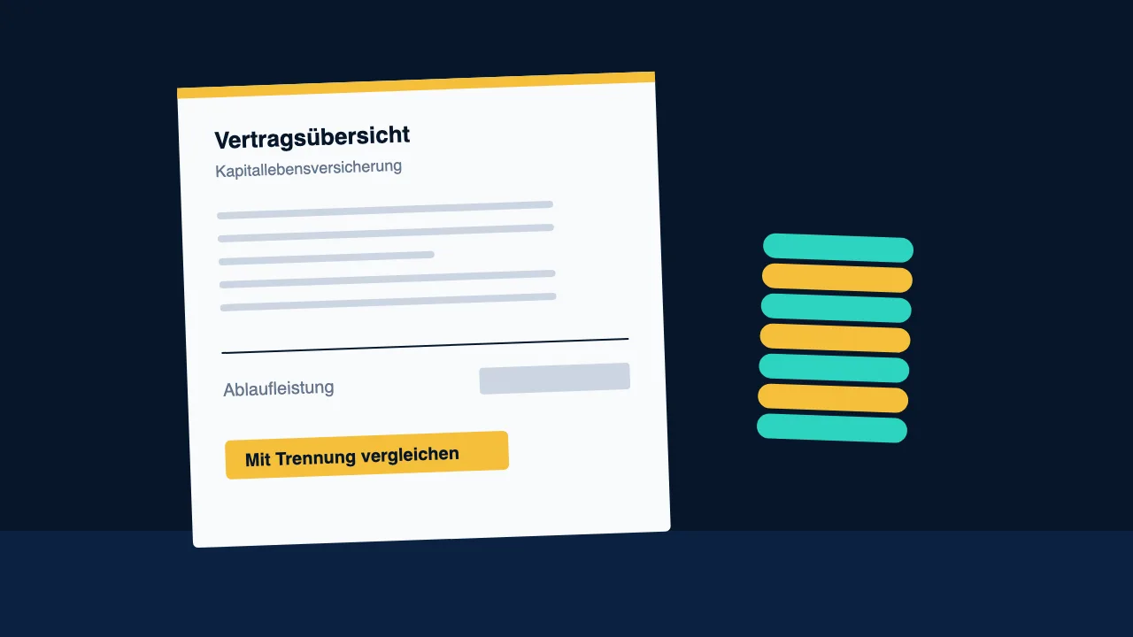 Illustration zum Vergleich Kapitallebensversicherung
