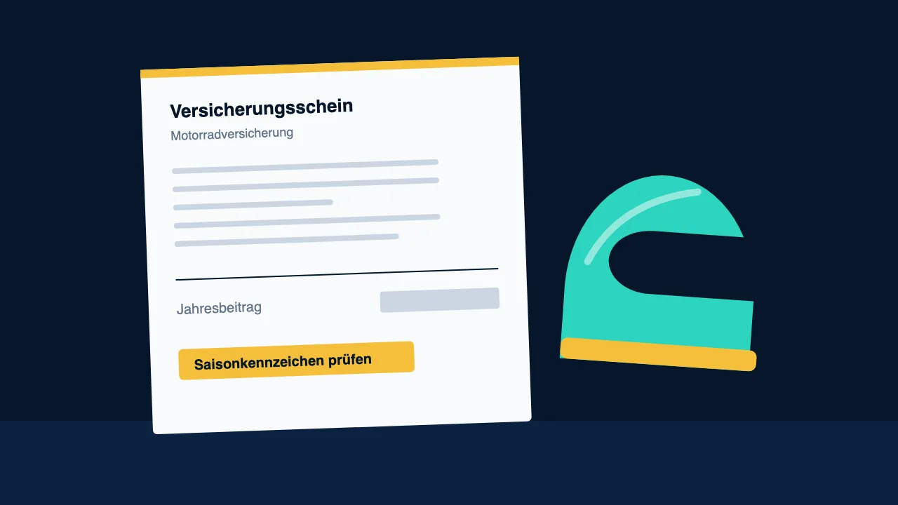 Illustration zum Vergleich Motorradversicherung
