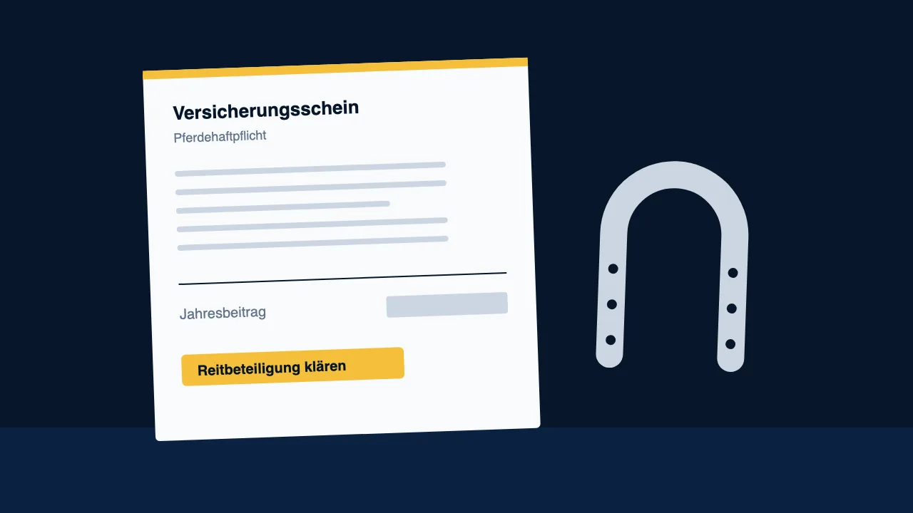 Illustration zum Vergleich Pferdehaftpflichtversicherung