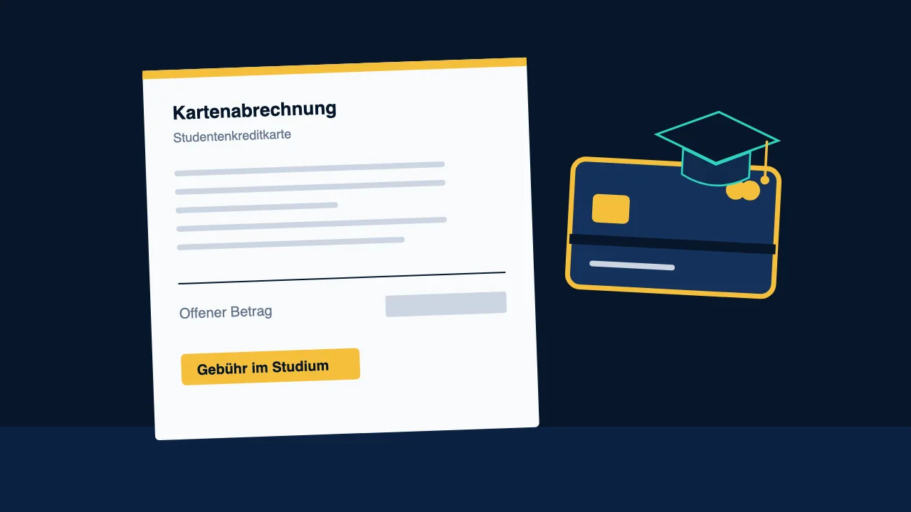 Illustration zum Vergleich Studentenkreditkarte